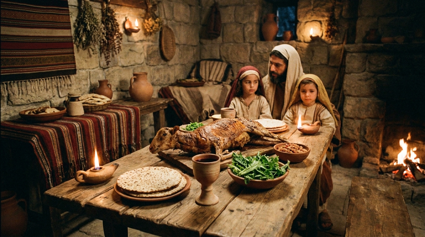 A refeição da Páscoa judaica